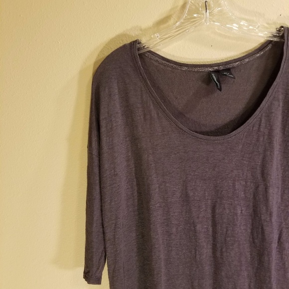 Cynthia Rowley Linen 3/4 Sleeve Top - Picture 2 of 8